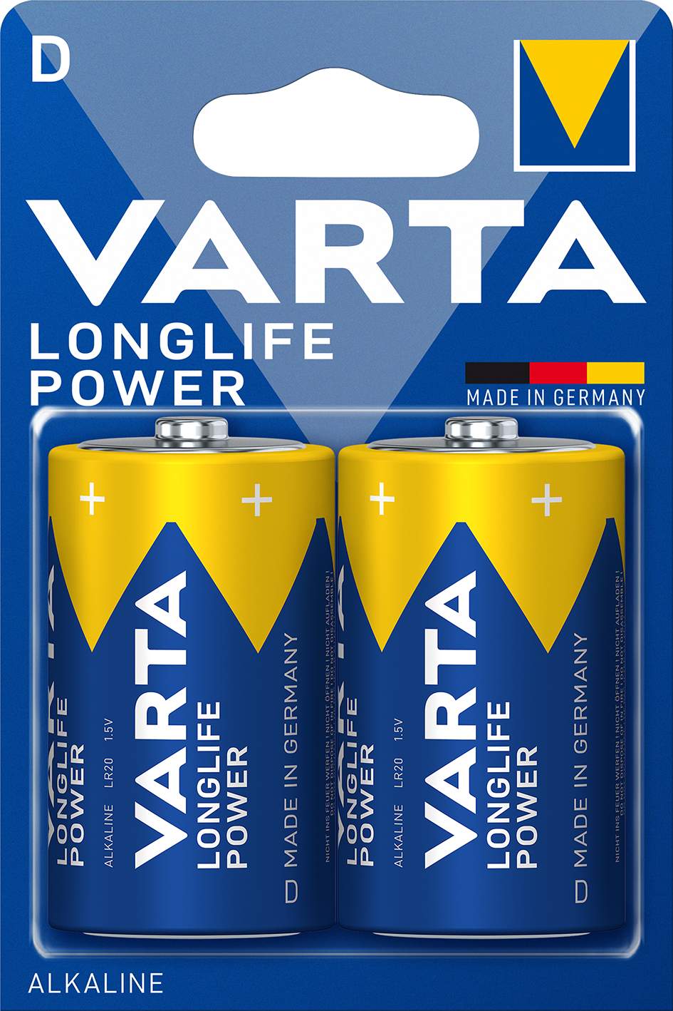 Piles VARTA LR20 pack de 2
