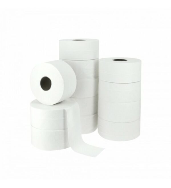 Papier toilette mini jumbo pure ouate 180m – colis de 12 rouleaux