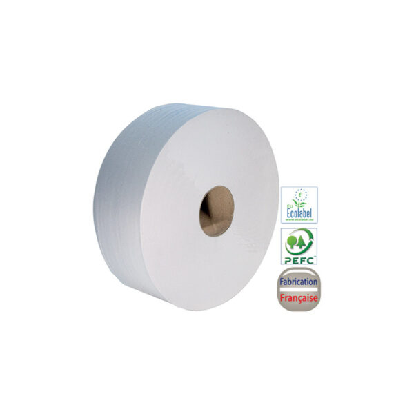 Papier toilette maxi jumbo pure ouate 380m – colis de 6 rouleaux