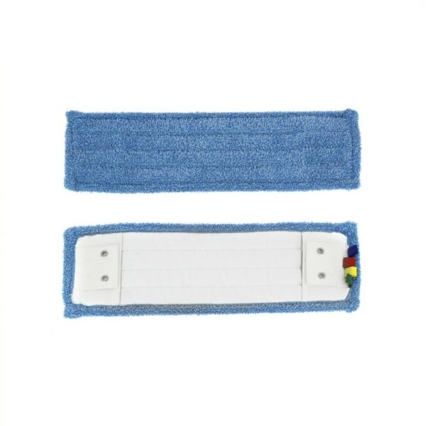 Frange plate microfibre 40cm poche / oeillets 2 trous